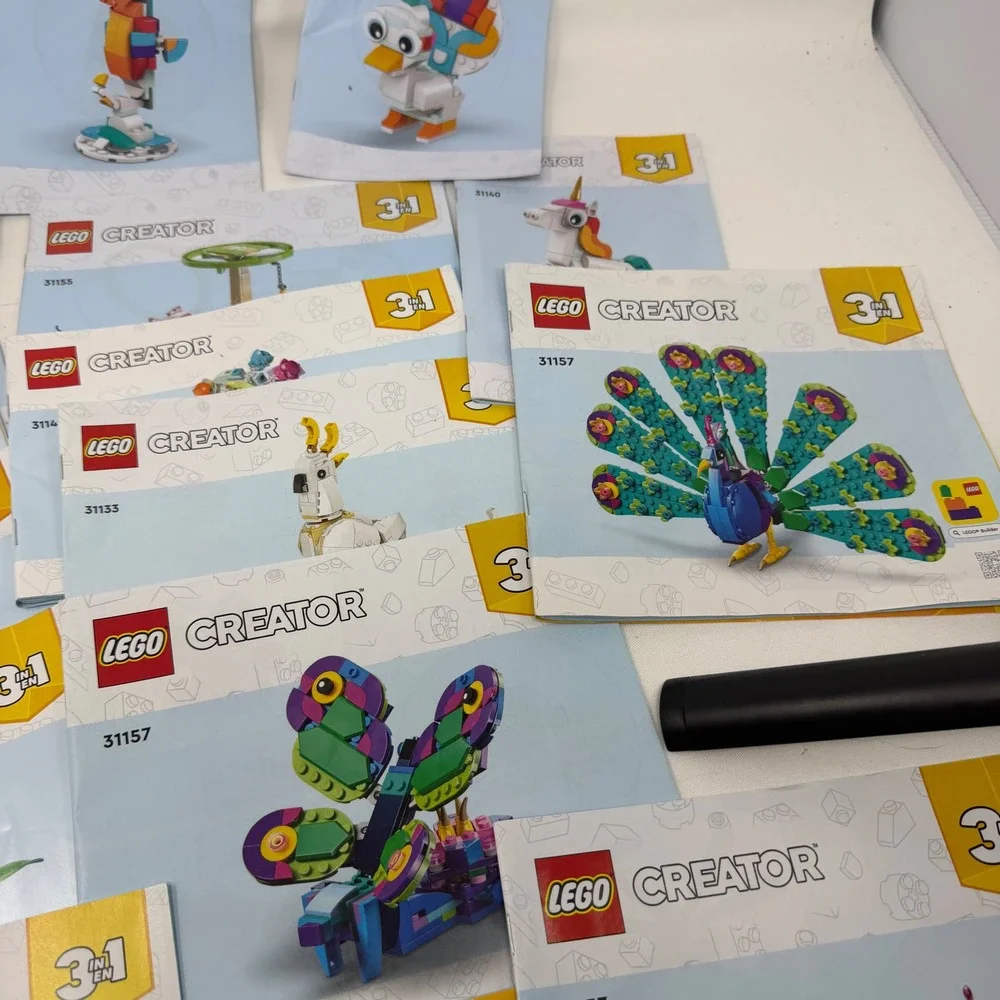 LEGO Creator 3-in-1 Instruction Manuals Lot 31140 31147 31149 31133 31155 31157